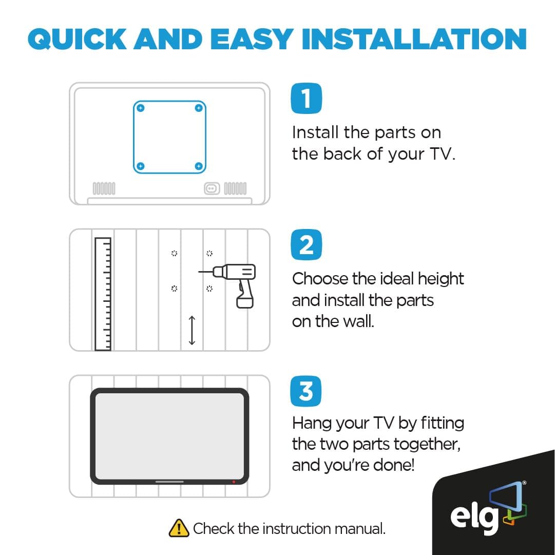 ELG anti-corrosion coating protects the mount in daily use.