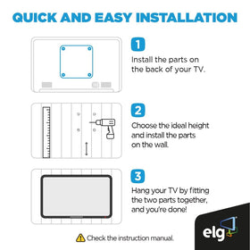 ELG anti-corrosion coating protects the mount in daily use.