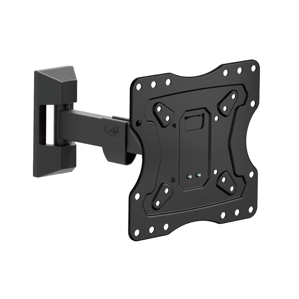 ELG full motion TV wall mount installed on wall for clean, space-saving viewing