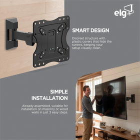 ELG wall mount extension reaches 10.24 inches for flexible viewing distances