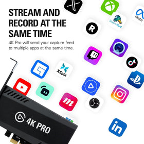 Elgato 4K Pro ultra-low latency syncs broadcast and gameplay.