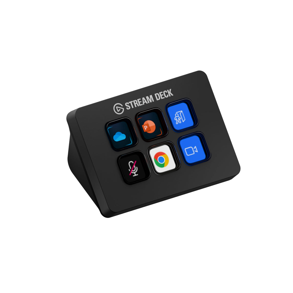Elgato Stream Deck Mini front view showing six LCD keys for fast control