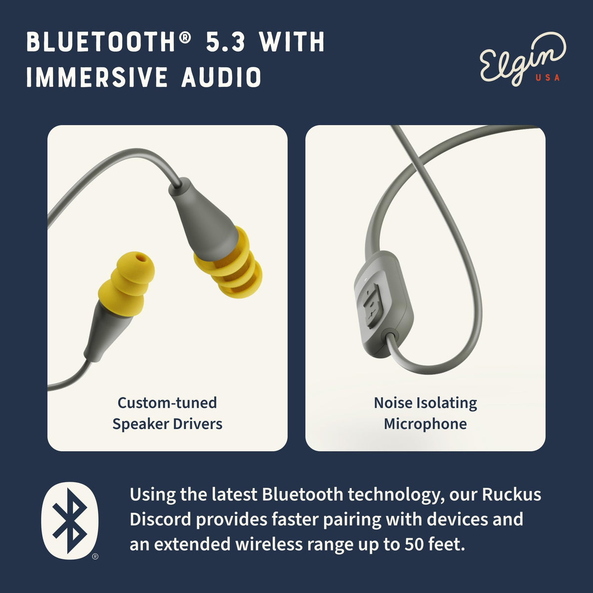 Elgin Discord Gen 2 Kevlar neckcord highlights long-lasting durability.
