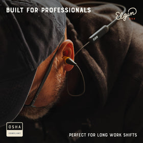 Elgin Discord Gen 2 on-jobsite worn for hearing protection during work.