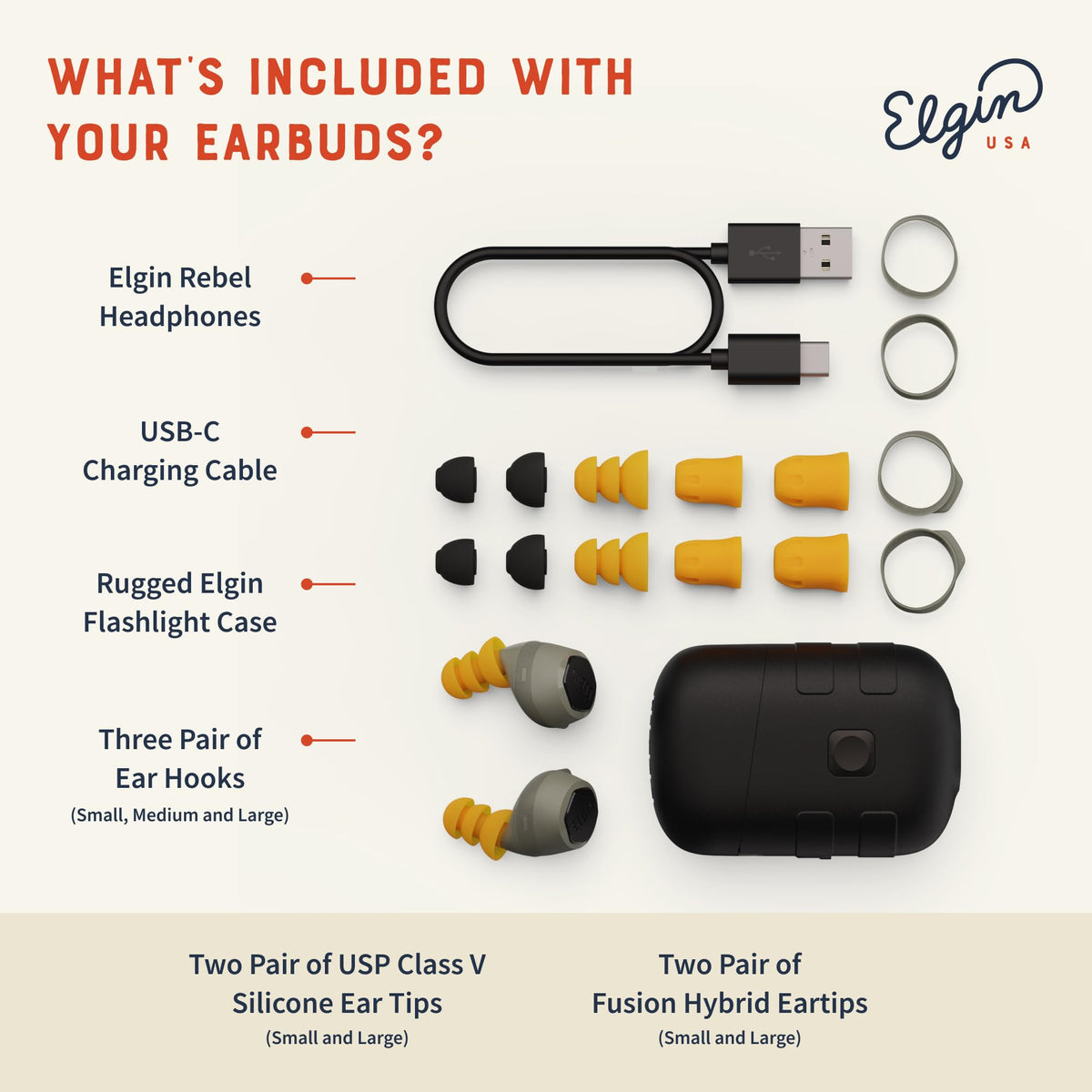 Elgin Rebel Earbuds IP65 resistance against dust and sweat