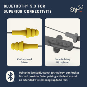 Elgin Ruckus held in hand showing compact size and easy portability benefit