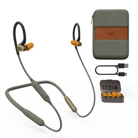 Elgin Rumble Gen 2 earbuds in use on a worksite with strong noise reduction
