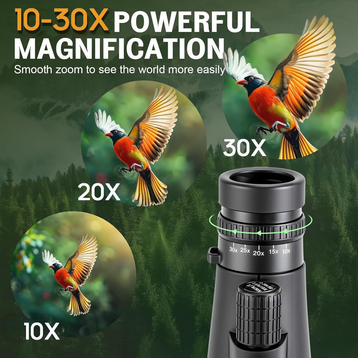 ELGOTAN phone holder for monocular supports hands-free photos on outdoor trips.