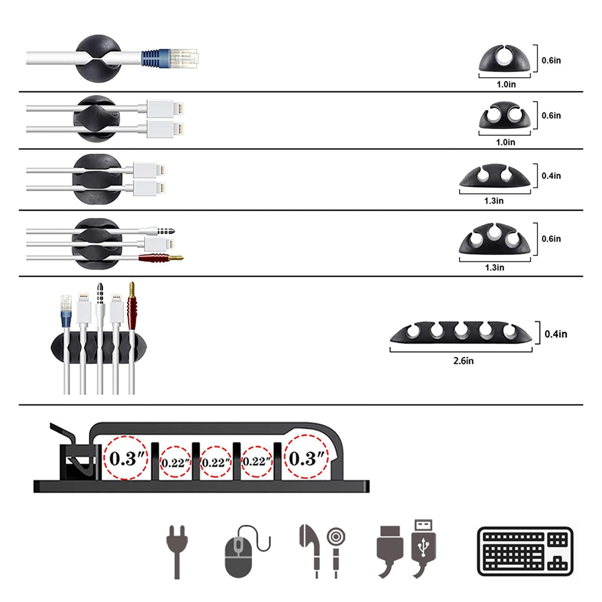ELII fastening cable ties bulk pack securing neat wire bundles