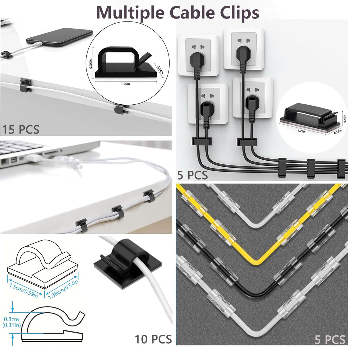 ELII fastening ties 200pcs provide durable, versatile cable organization