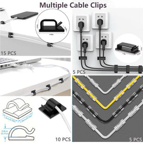 ELII fastening ties 200pcs provide durable, versatile cable organization