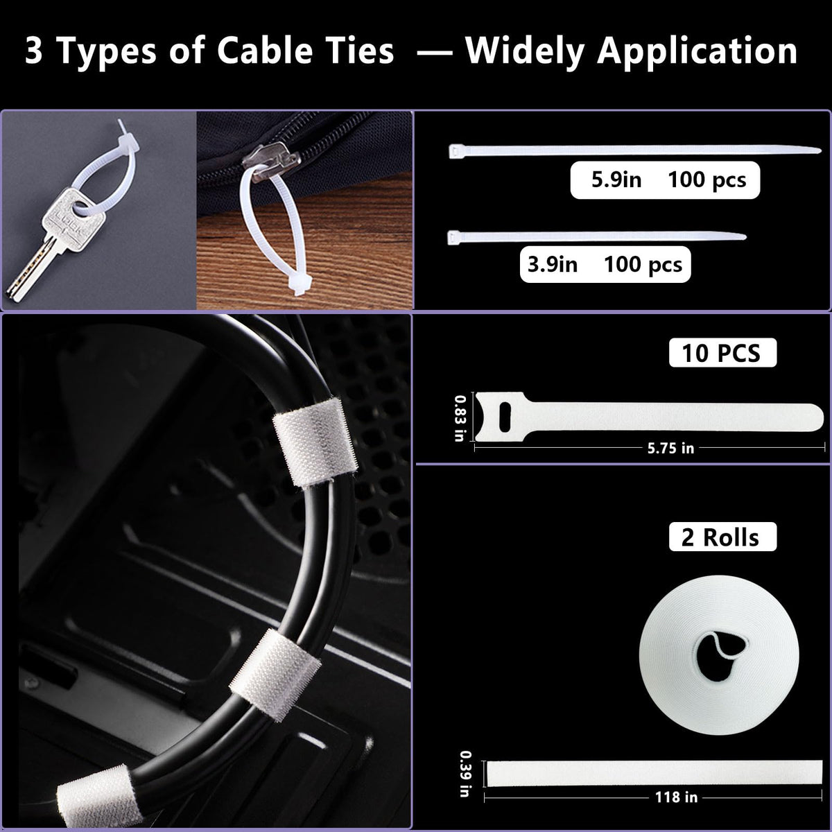 Elii heavy-duty-cable-ties-mounts provide strong support for bundles