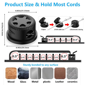 ELII split cable sleeve texture close-up showing PET durability and cable protection