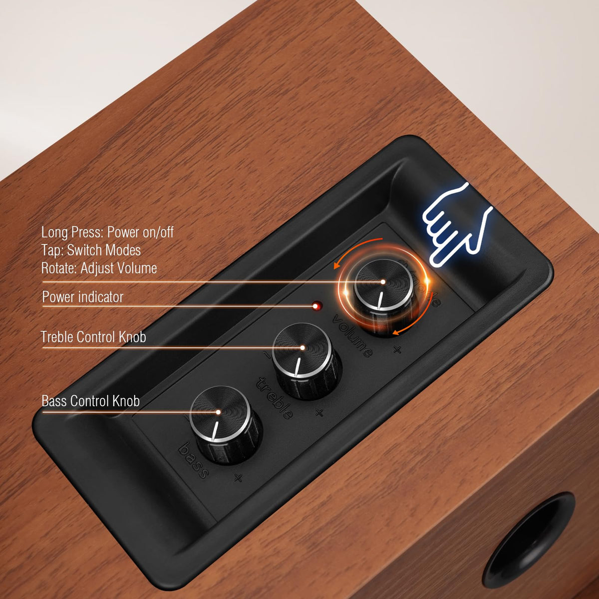 Elimavi included cables for quick setup: 3.5mm to RCA and USB-C