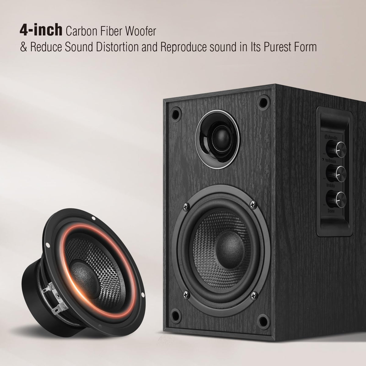 Elimavi 1 inch silk dome tweeter for crisp highs and detail