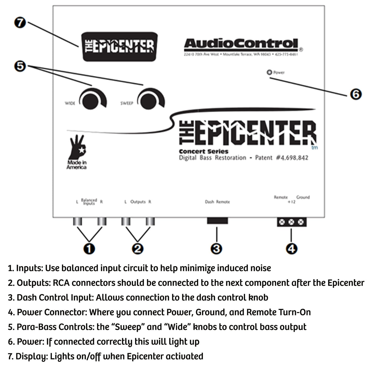 Oxygen-free copper RCA cables from Elite Audio for clean signal transfer.