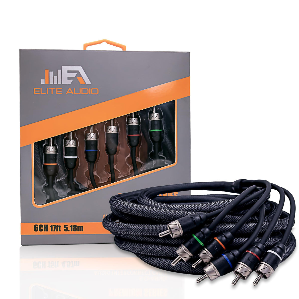 Elite Audio PRM617 6-channel RCA cable for clean car audio connections