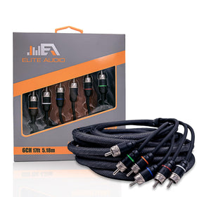 Elite Audio PRM617 6-channel RCA cable for clean car audio connections