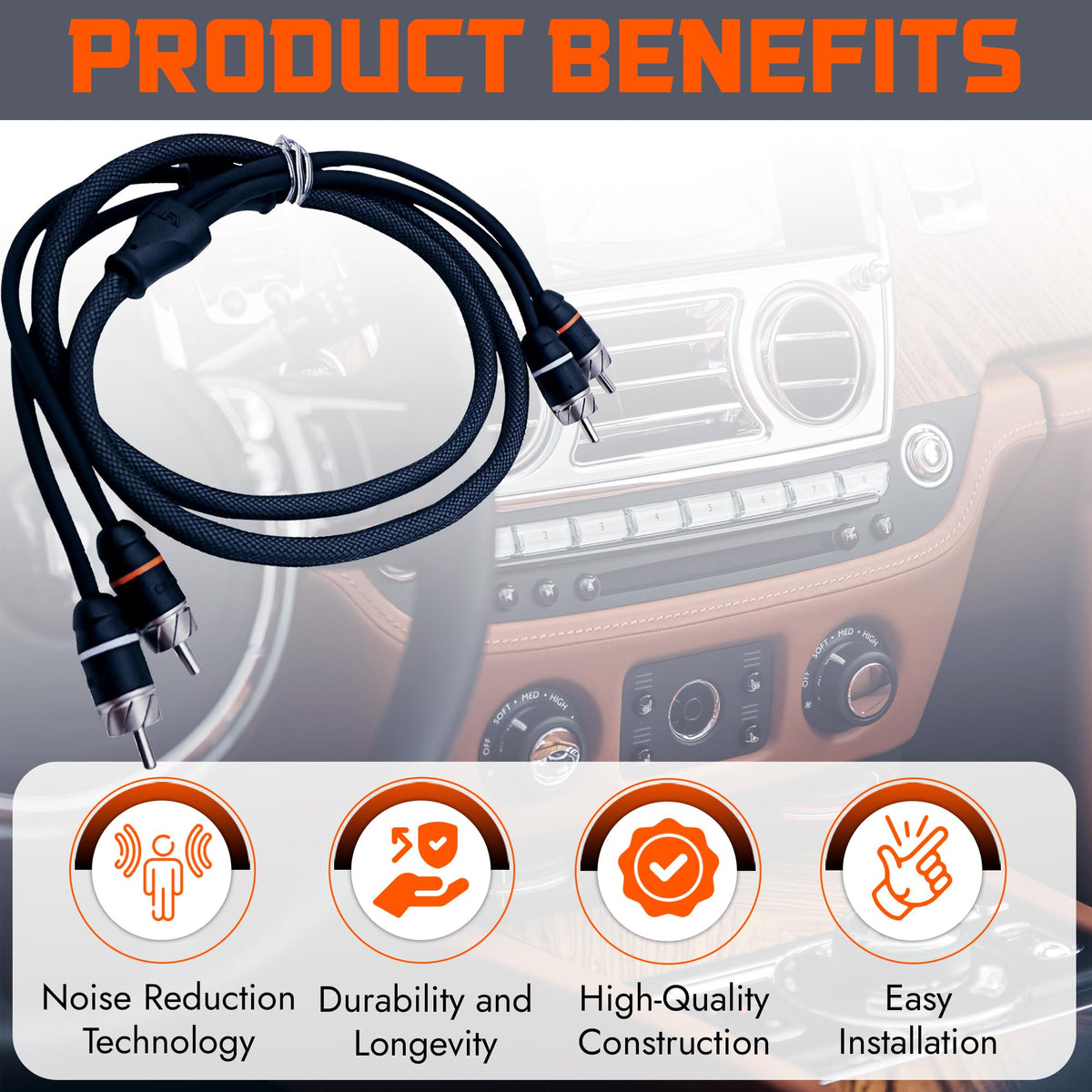 Elite Audio PRM6 installed in car trunk delivering clean signal to amplifier benefit