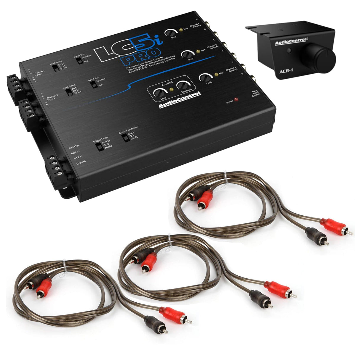 Elite Audio AccuBASS processor close-up showing enhanced bass control for OEM upgrades.