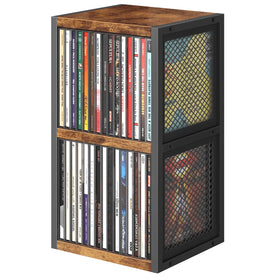 ELITEROO CD Holder front view shows three-tier storage for organized CDs