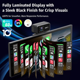 ElitView fully laminated IPS display for bright driving visuals