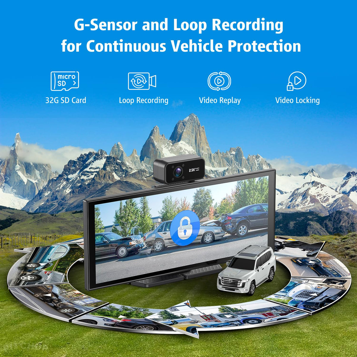 ElitView multiple audio outputs Bluetooth, AUX, and FM for flexible sound