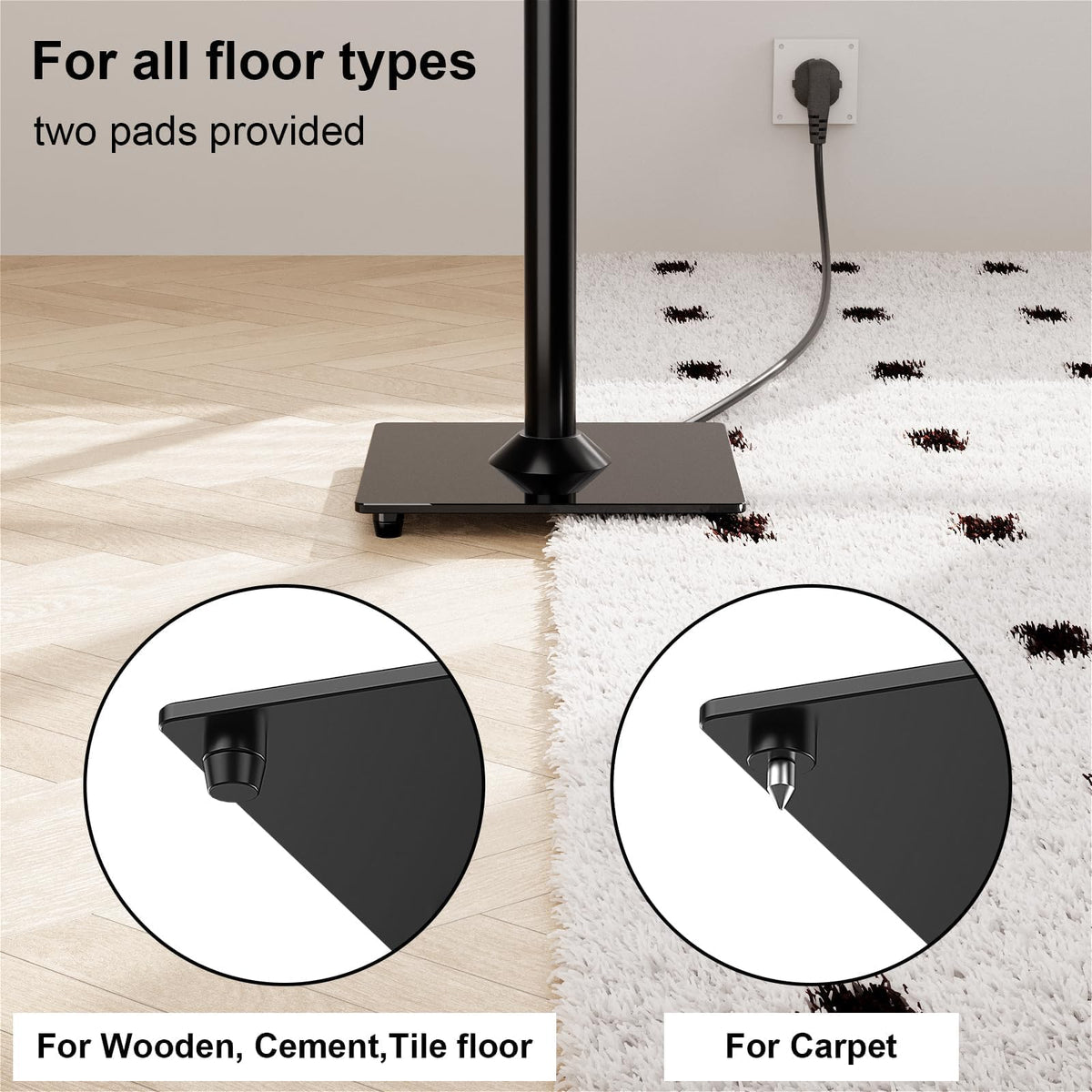 ELIVED cable management holes keep wires organized for a tidy setup.