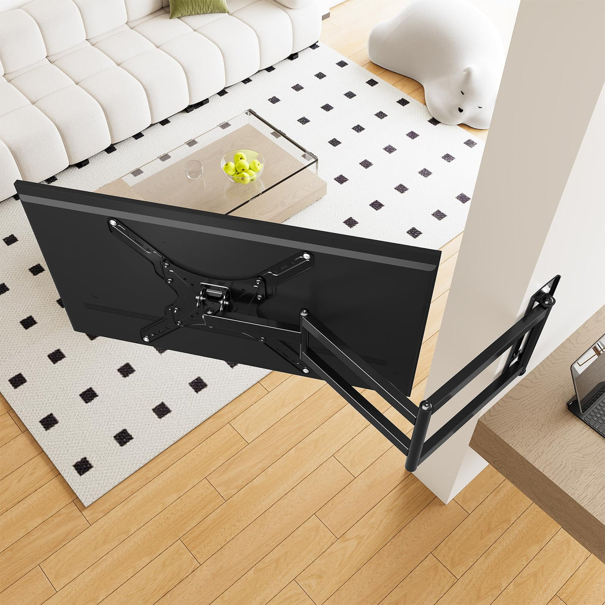 ELIVED close-up of VESA bracket and bolts for secure attachment