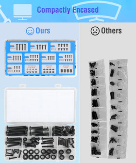 ELIVED durable steel screws provide strong, lasting support.