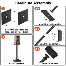 ELIVED easy-to-assemble design with included hardware for quick setup.