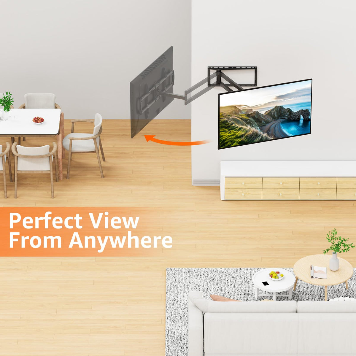 ELIVED includes hardware and instructions for quick setup