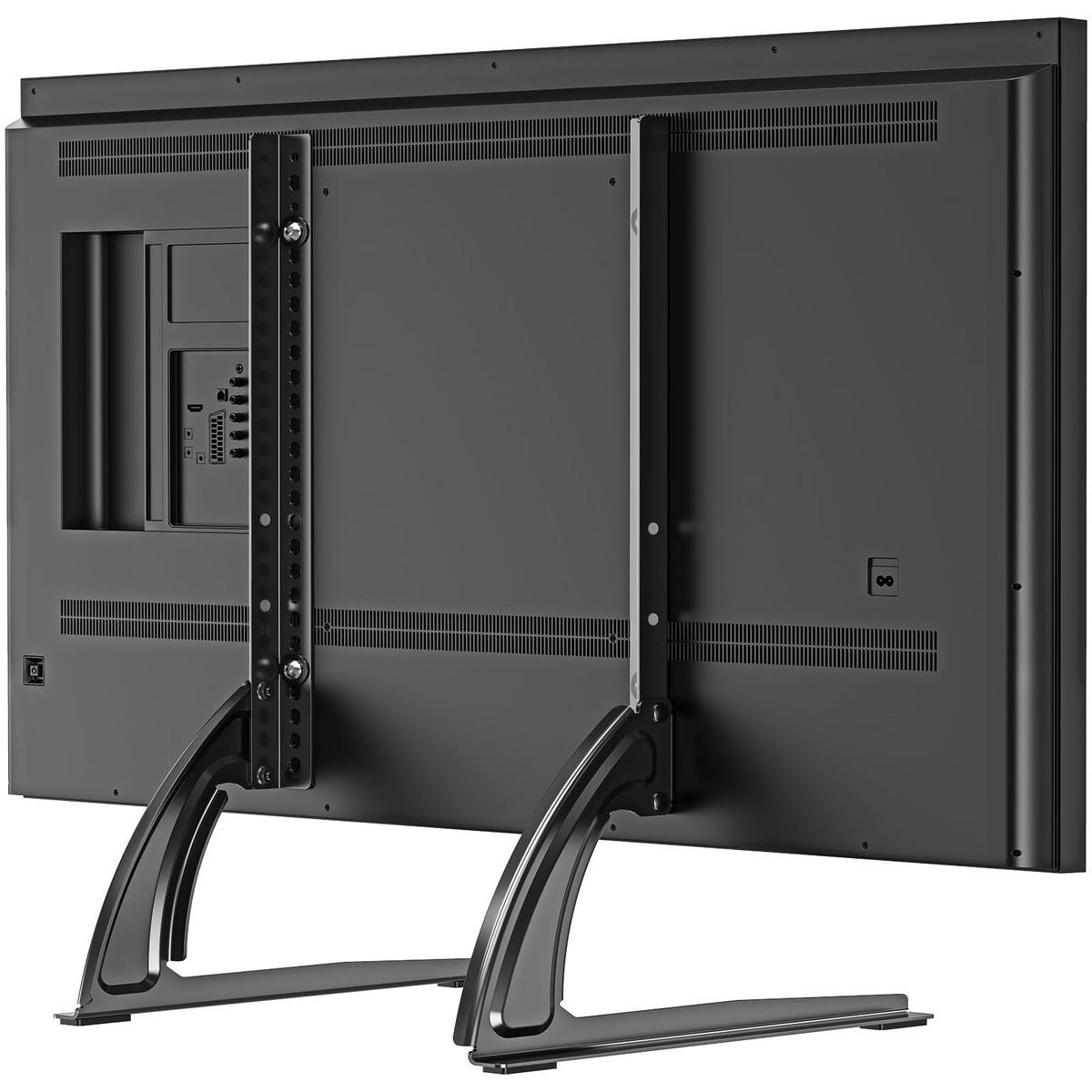 ELIVED front view assembled stand showing stable base and neat look