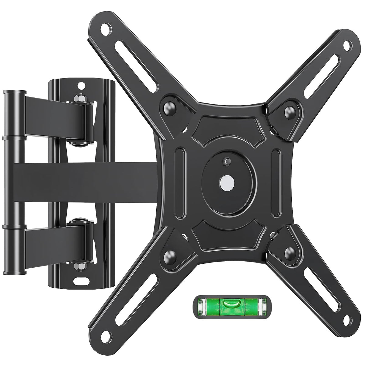 ELIVED full-motion mount angled view for versatile room watching.