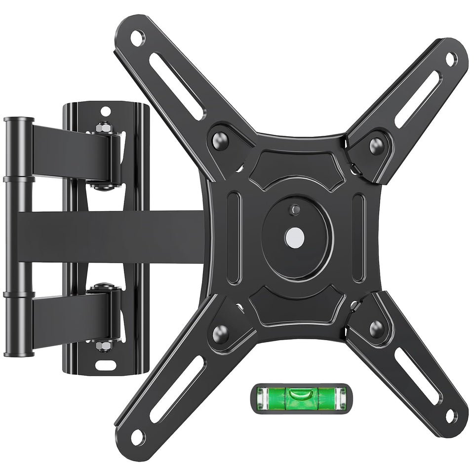 ELIVED full-motion mount angled view for versatile room watching.
