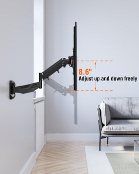 ELIVED fully extended arm demonstrating 23.11-inch reach for flexible viewing