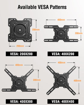 ELIVED heavy-duty steel bracket detail demonstrating robust support for TVs