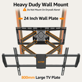 ELIVED 24-inch stud spacing compatibility demonstrates solid wall support.