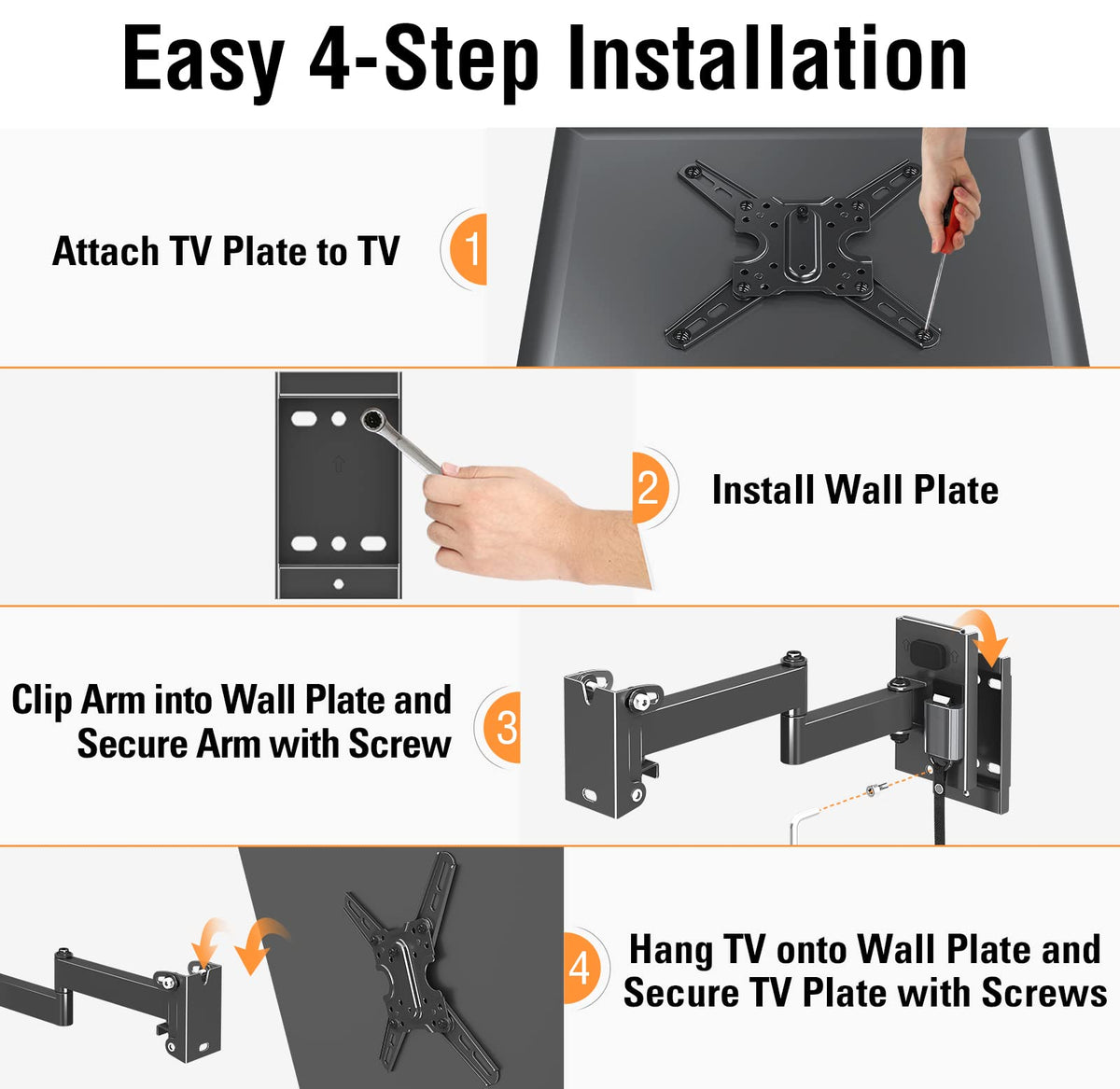 ELIVED installation hardware and manual laid out for quick under-30-minute setup