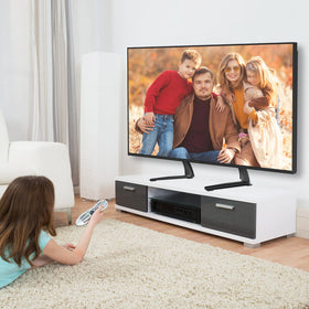 ELIVED living room setup showing compact stand improving decor