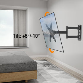 ELIVED living room setup demonstrates clean, modern wall mounting.