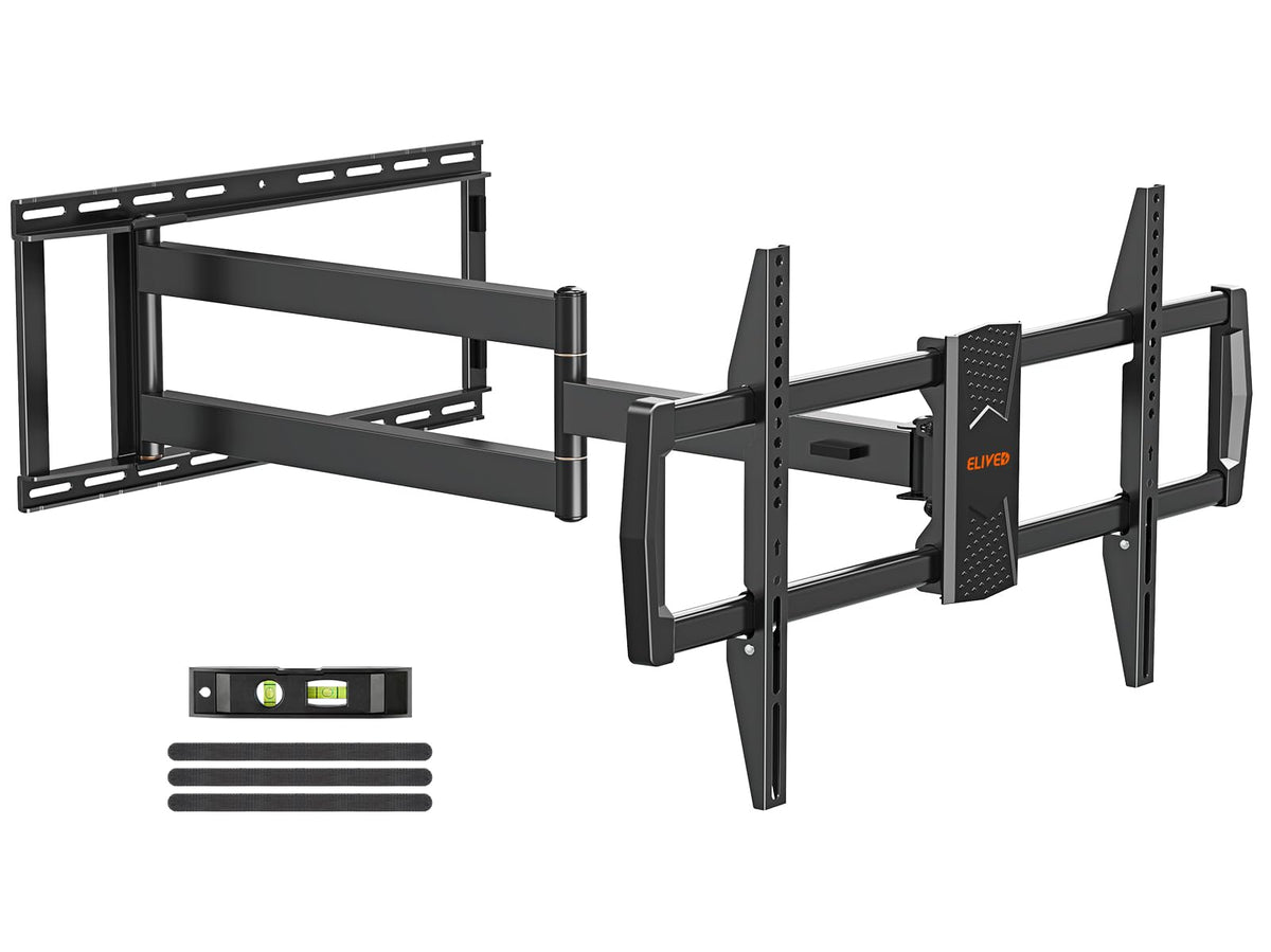 ELIVED long-arm TV mount with extended arm for flexible sofa viewing