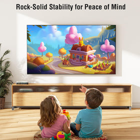 ELIVED size comparison with TV showing scale and suitability for large screens
