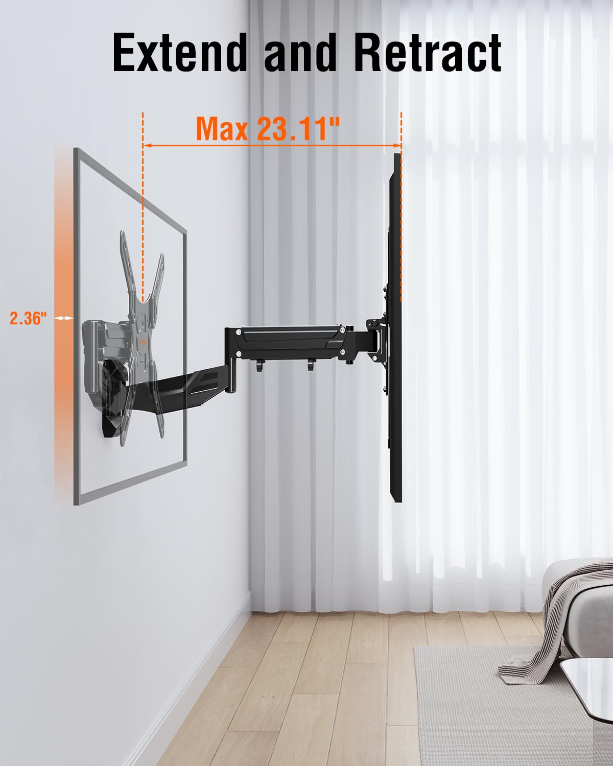 ELIVED tilt and swivel demo showing screen angle adjustments to reduce glare