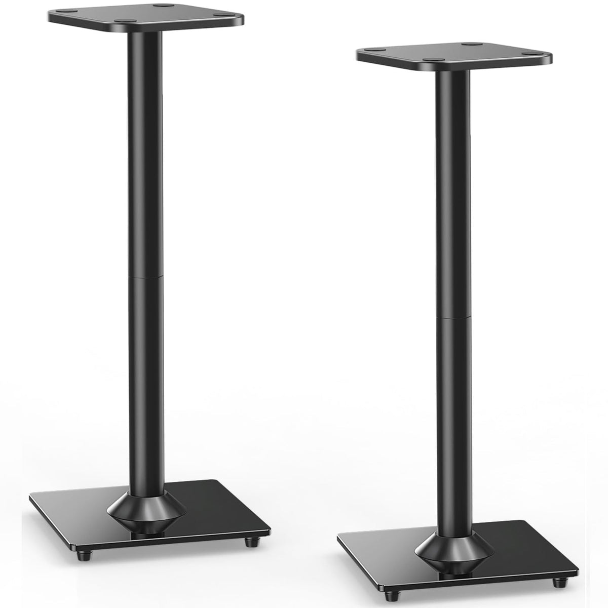 ELIVED universal speaker stand pair supports diverse bookshelf speakers for stable sound.