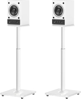 ELIVED universal speaker stands base provides stable support for many bookshelf speakers.