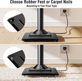 ELIVED spring loaded plate secures bookshelf speakers quickly and firmly