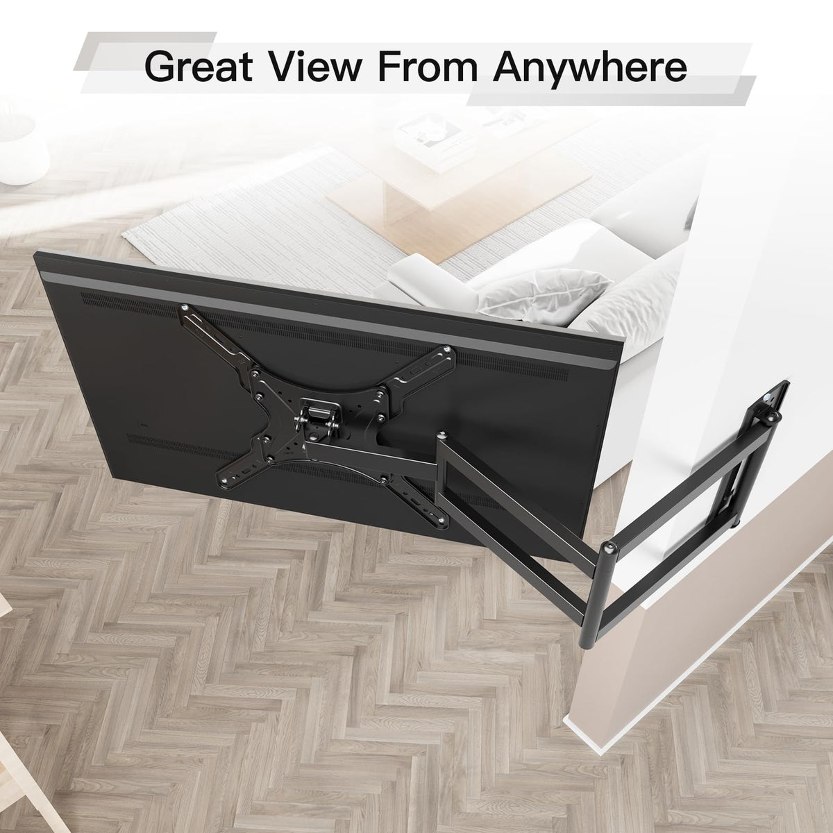 ELIVED VESA 400x400 compatibility supports broad TV options.