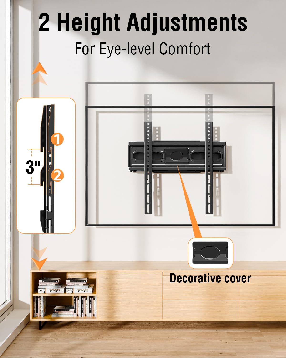 ELIVED VESA mounting pattern example showing compatibility and fit options