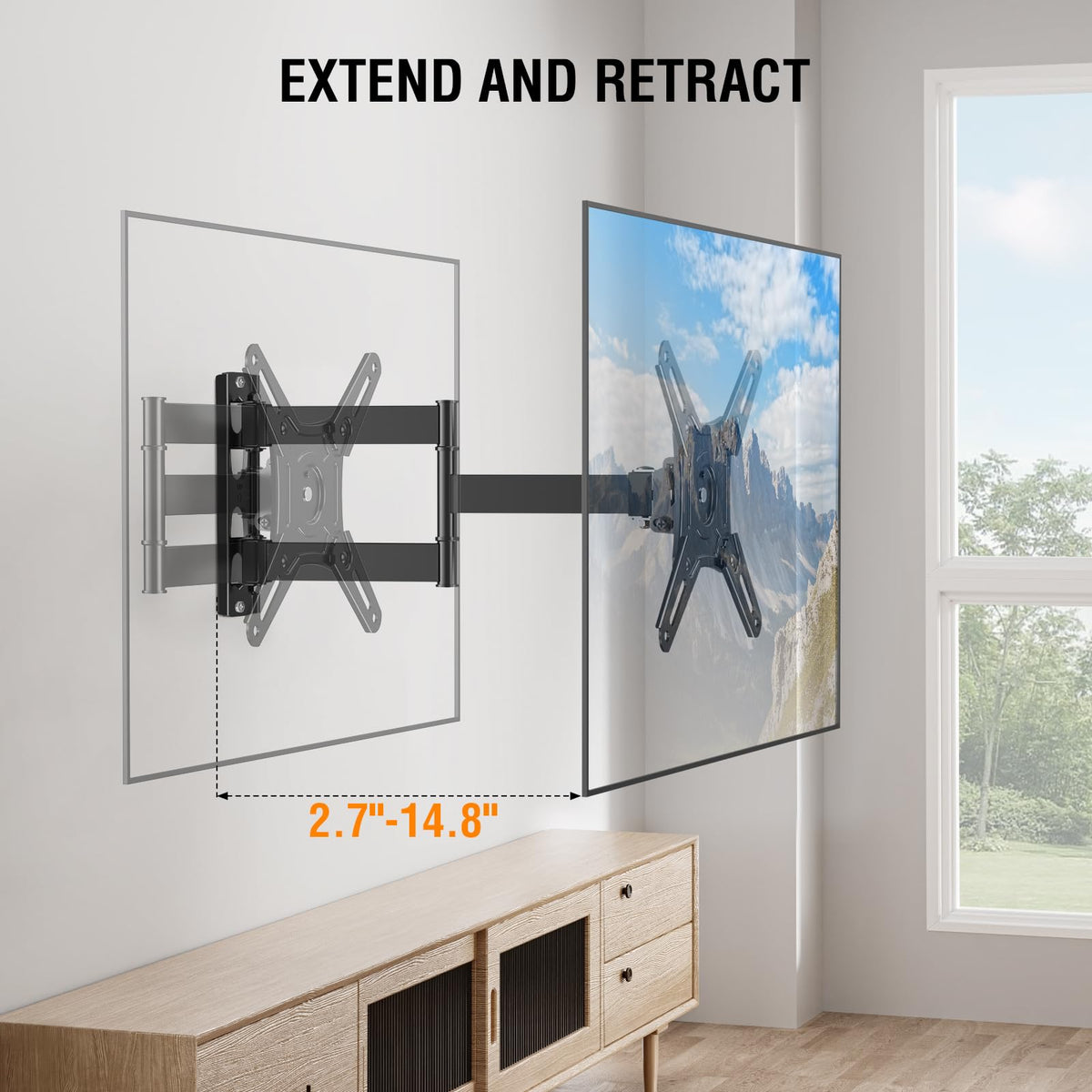 ELIVED wall mount installation kit included simplifies setup.
